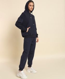 Poly Cotton Fleece Women Co-Ord Set
