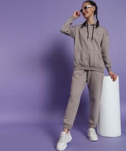 Poly Cotton Fleeces Women Co Ord Set