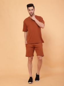 Men Solid Cotton T Shirt