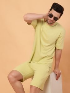 Men Round Neck Cotton T Shirt