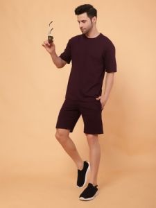 Men Poly Cotton Terry Co Ord Set
