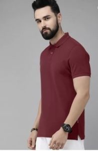 Men  Solid Cotton Polo T Shirt