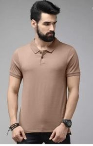 Men  Solid Cotton Polo T Shirt