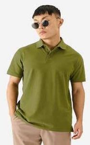 Green Premium Cotton Matty Polo T Shirt
