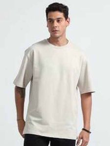 White Premium French Terry Cotton Oversized T Shirt