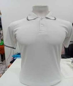 White Premium Poly Cotton Men Polo T Shirt