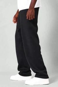 Mens Black Relax Fit Cotton Joggers