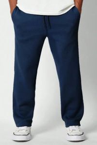 Mens Deep Blue Relax Fit Cotton Joggers