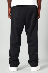 Mens Black Relax Fit Cotton Joggers