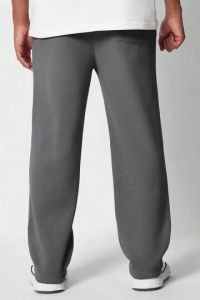 Mens Grey Relax Fit Cotton Joggers