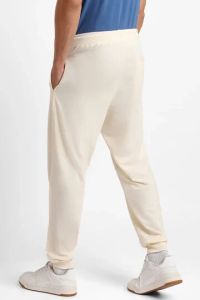 Mens Off White Zip Pocket Cotton Joggers