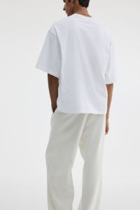 Mens Solid White Oversized T-Shirt
