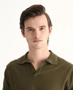 Mens Olive Green Cotton Polo T-Shirt