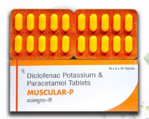 MUSCULAR-P Diclofenac Potassium &AMP; Paracetamol Tablets