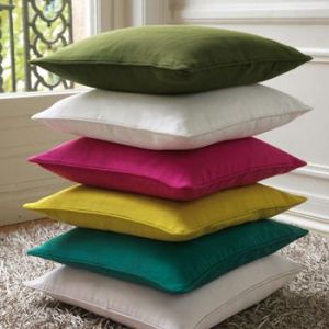 Multicolor Cotton Plain Cushion