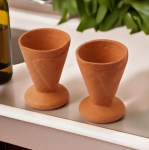 Terracotta Ice Cream Cup