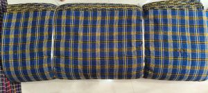 polyester cotton tool check fabric