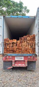 Burma Teak Wood Cut Size Logs