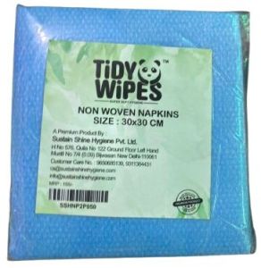 Tidy Wipes Blue Non Woven Napkin