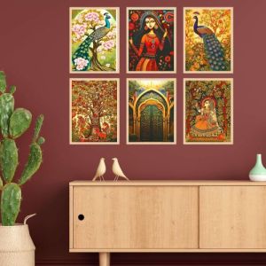 Six Madhubani Painting