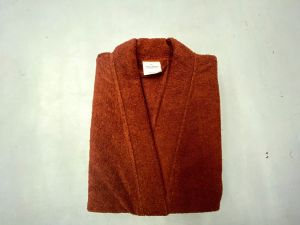 Folded Terry Cotton Dry Wrap Bathrobe