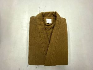 Folded Terry Cotton Dry Wrap Bathrobe