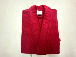Folded Terry Cotton Dry Wrap Bathrobe
