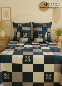 Spring Premium 5 Piece Bedsheet Set