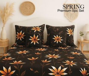 Spring Premium 5 Piece Bedsheet Set