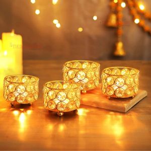 Crystal Tea Light Candle Holders