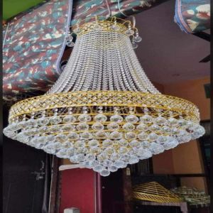 Golden Frame Luxury Crystal Chandelier