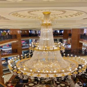 Golden Luxury Imperial Grandeur Crystal Chandelier