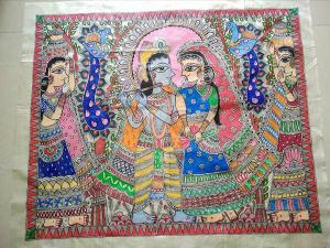 Canvas Designer Madhubani Painting