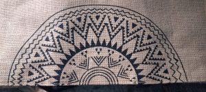 Customized Carpet Madhubani Painting