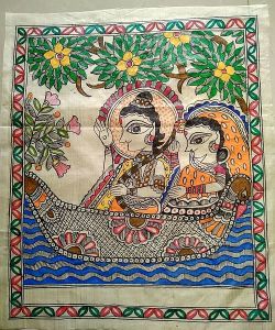 Handmade Paper Madhubani Painting