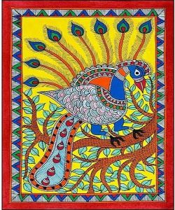 Peacock Madhubani Painting