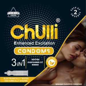 Chulli Banana Dotted Enhanced Excitation Condoms