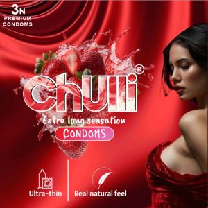 Chulli Strawberry Extra Long Sensation Condoms