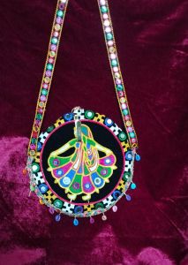 Colorful Mirror Work Festival Side Bag
