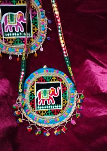 Folk Art Traditional Embroidery Side Bag