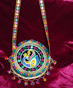 Peacock Pattern Embroidered Cloth Side Bag