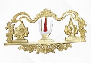 Brass Sanka Chakra Emblem Frame