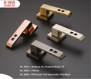 EDGE S-1015 Modern Cut-out Mortise Door Handle Set