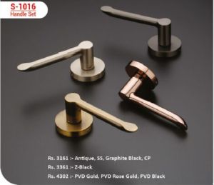 EDGE S-1016 Modern Round Mortise Door Handle Set