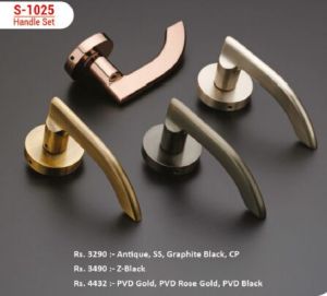 EDGE S-1025 Modern C-Shaped Mortise Door Handle Set