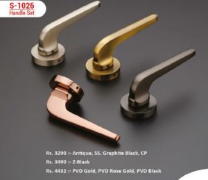 EDGE S-1026 Modern Tapered Mortise Door Handle Set