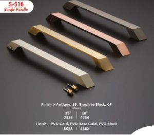EDGE S-516 Angular Profile Designer Single Door Pull Handle