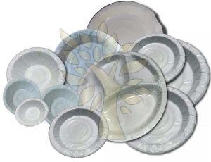 White Paper Plate & Dona