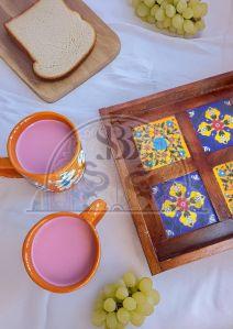 4 Tile Ceramic Tray