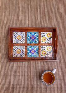 6 Tile Ceramic Tray